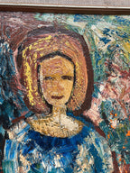 “Woman in Blue” by Gösta Falck