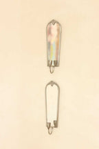 Pair of Mid Century Swedish Pewter Sconces with Mirror