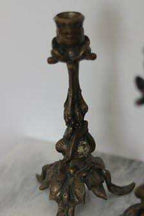 Pair of Swedish Brass Candleholders