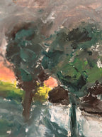 “Landskap med hus” by Kai Nielsen