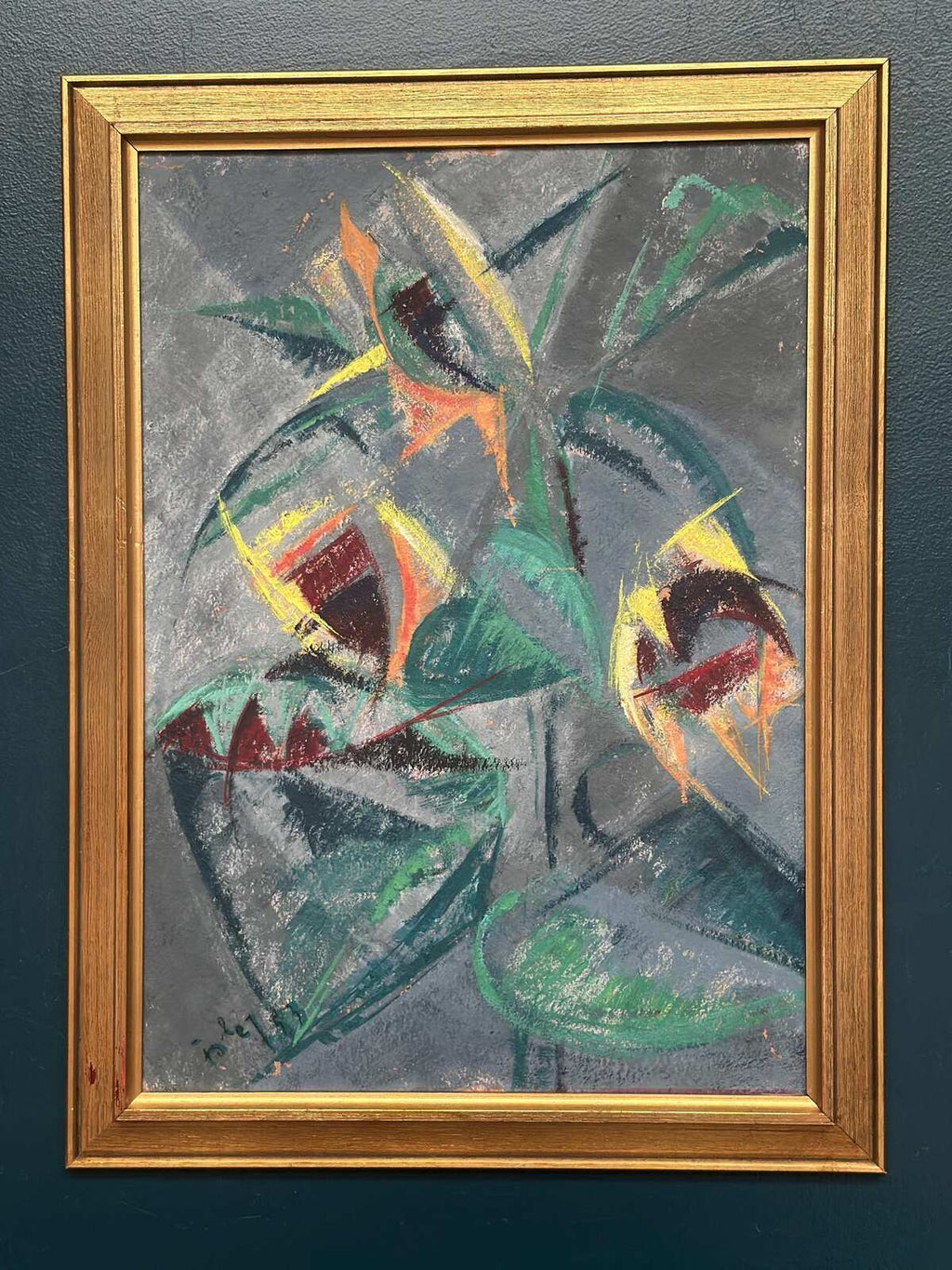 Abstract Still Life with Sunflowers