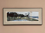 “Coastal Landscape with Beached Boats” by Ivar Ekelund (1908–2002)