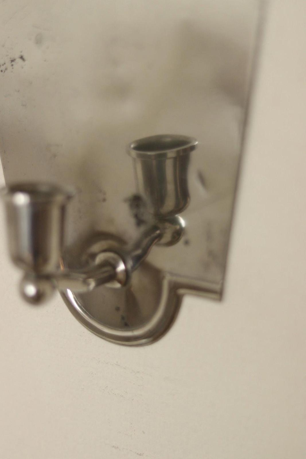 Pair of Mid Century Swedish Pewter Sconces by Svenskt Tenn
