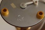 Pair of Vintage Swedish Brass Bobbin Table Lamp By Aneta