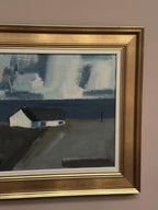 “Coastal Motif with Houses” by Egon Møldrup