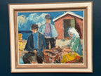 “Figures at the Fish Shed” by Svend Nielsen