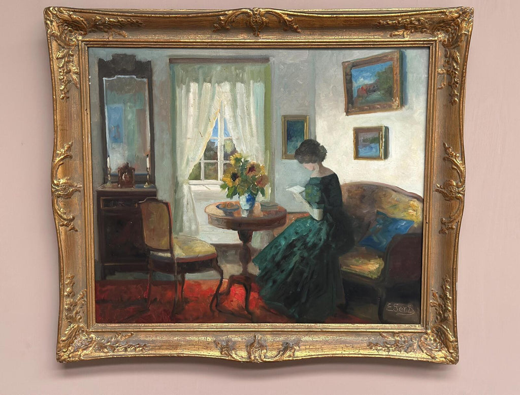 “Woman Reading” by Edith Gert