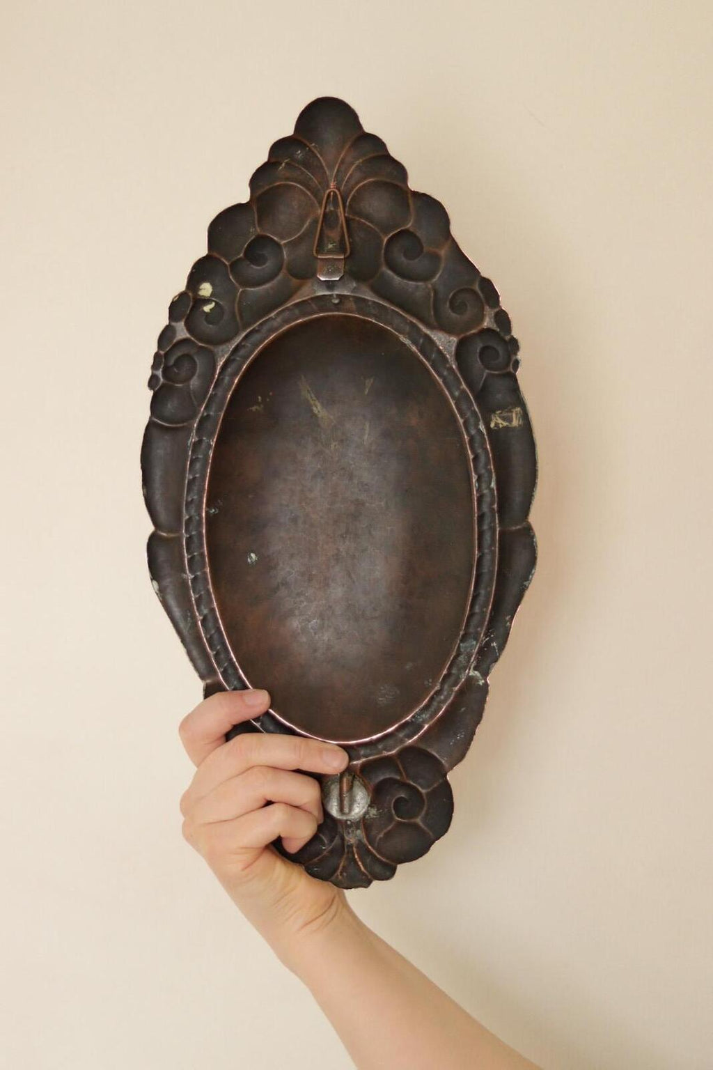 Pair of Vintage Swedish Copper Wall Sconces