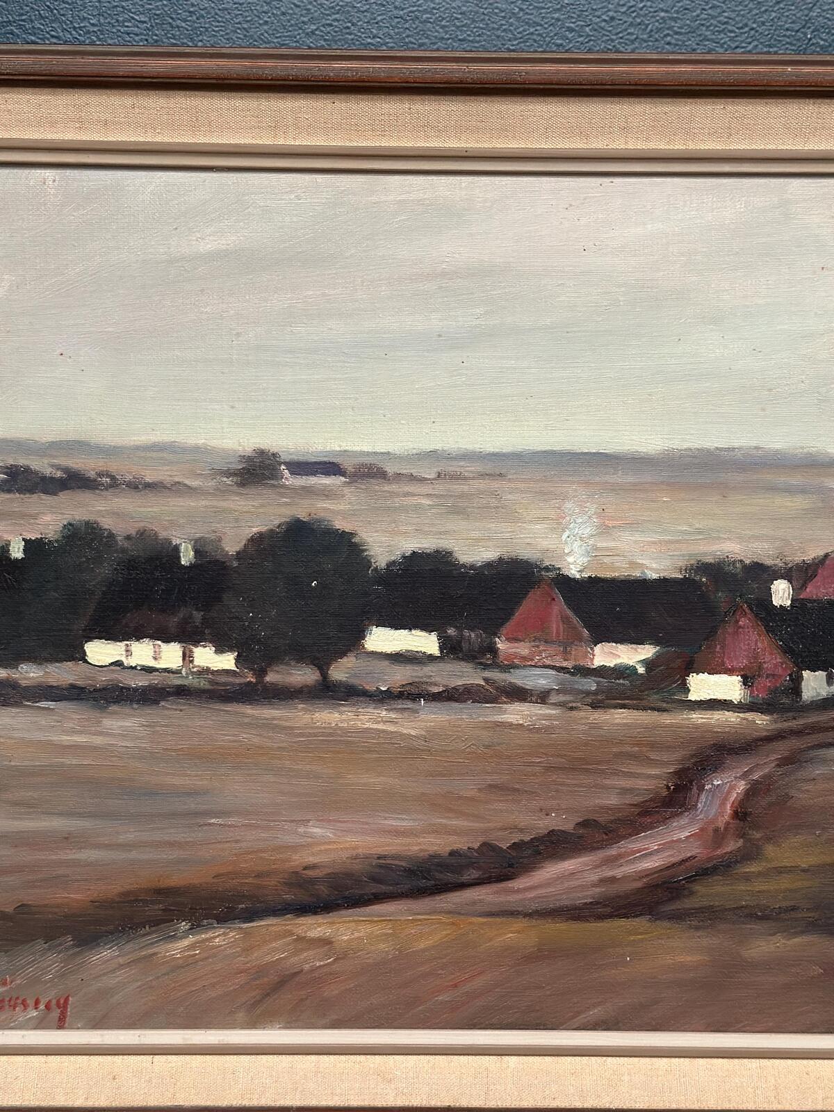 “Landscape with Farms” by B. Jernberg