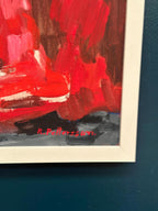 “Abstract Composition in Red” by Rune Pettersson