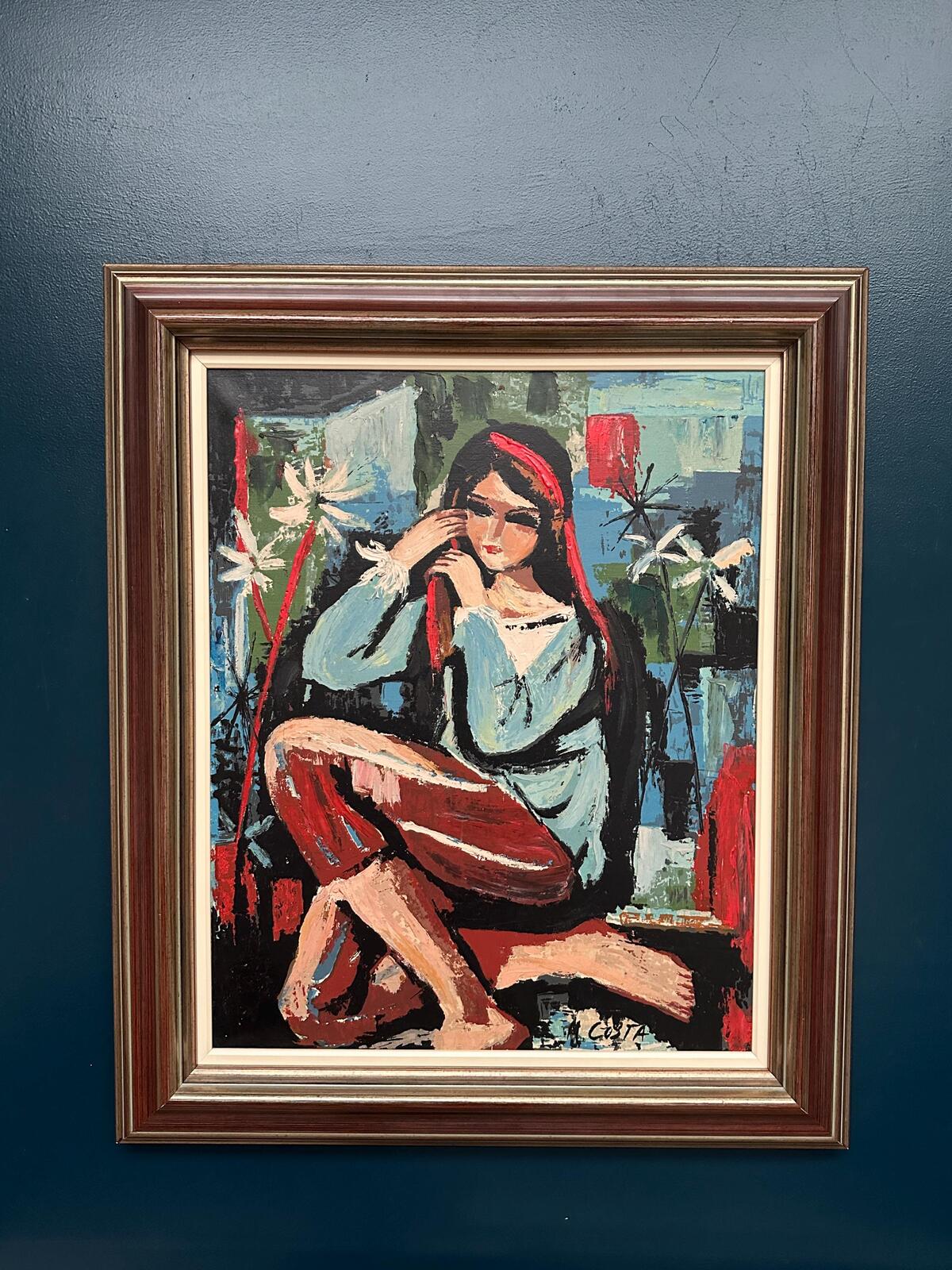 “Portrait of a Young Lady” by M. Costa