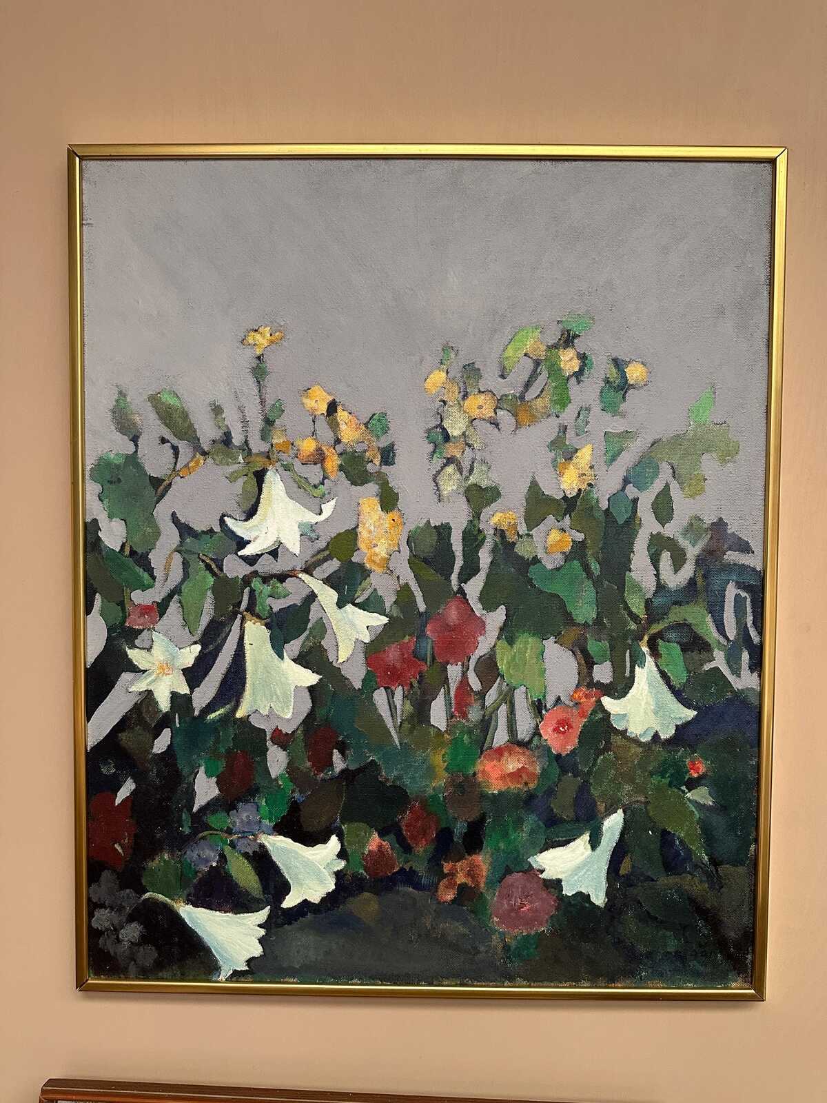 “Still Life (Flower Motif)” by L.S.