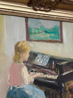 "Woman at Piano” by Nicolai Coster