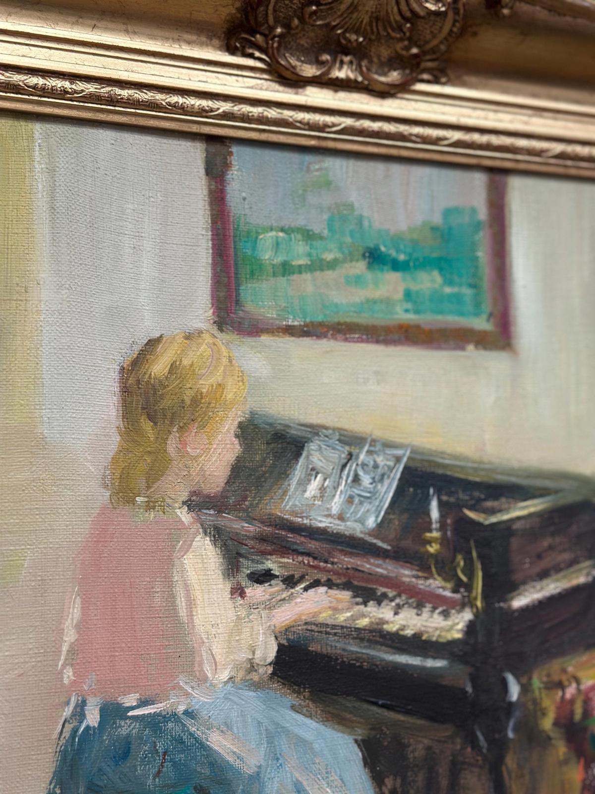 "Woman at Piano” by Nicolai Coster