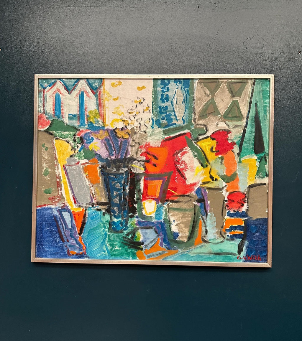 “Still Life with Flowers” by Eric With (1916–2000)