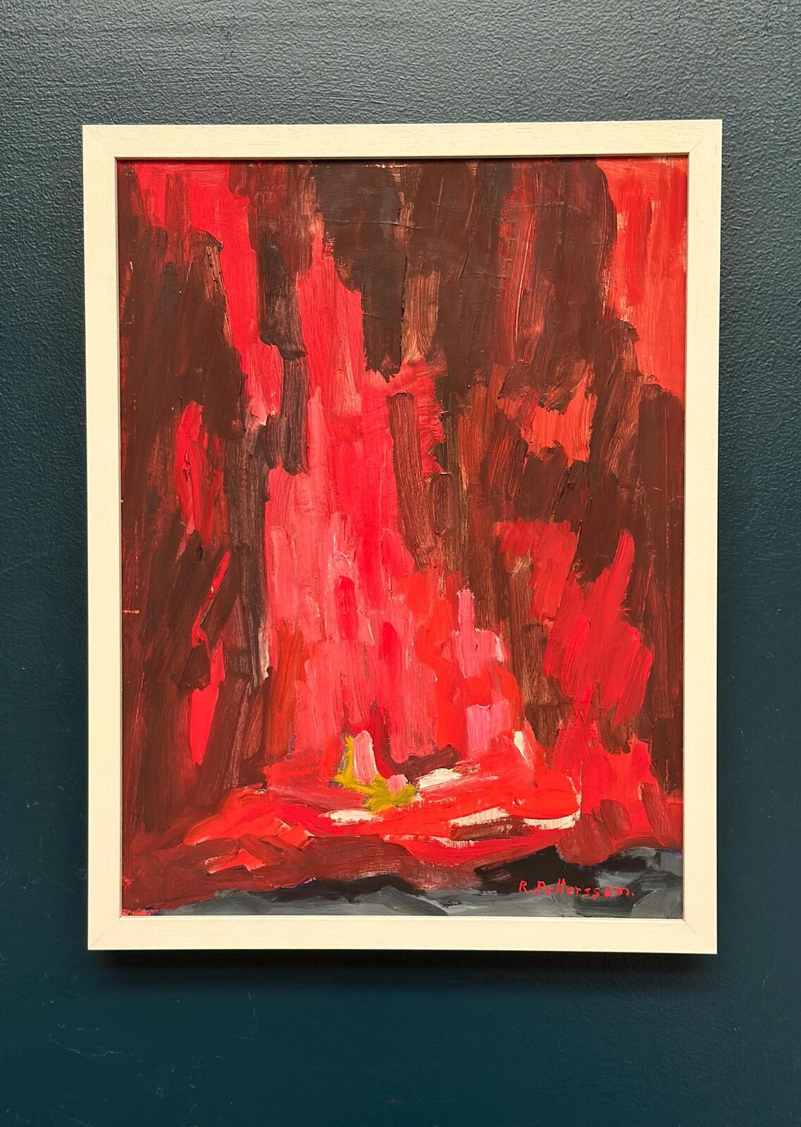 “Abstract Composition in Red” by Rune Pettersson
