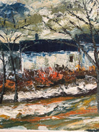 “Landscape with Houses and Trees” by Stig Hallblom
