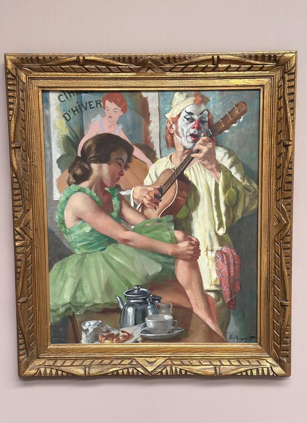 “Woman and Clown” by Philippe de Rougemont