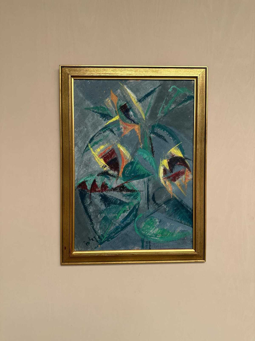 Abstract Still Life with Sunflowers