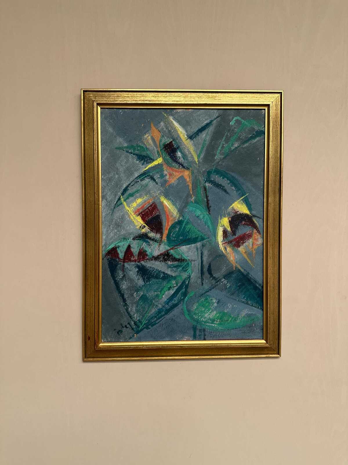 Abstract Still Life with Sunflowers