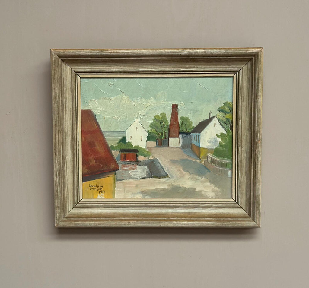 “Barns with Red Chimney” by A Svensson