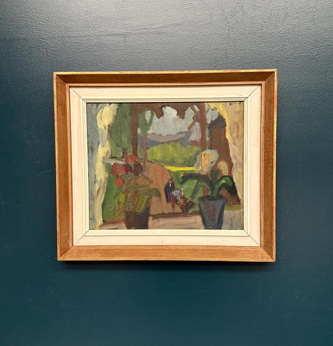 “Window View with Windmill” – Attributed to Sune Petterson