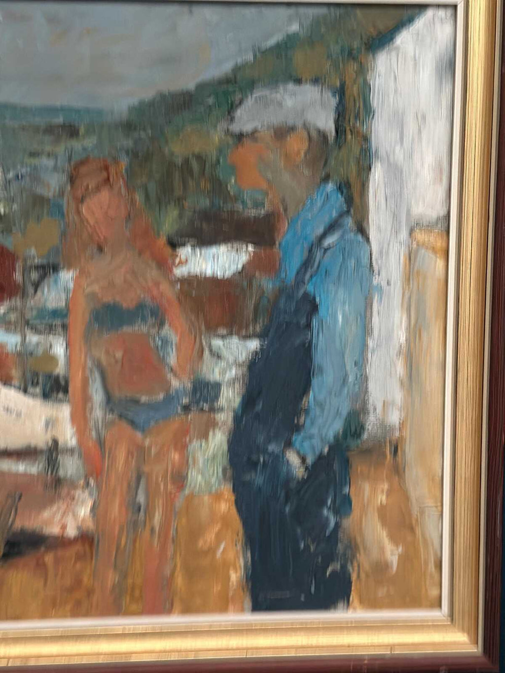 “Badgast och Fiskargubbe” by Fritz Henry Johansson