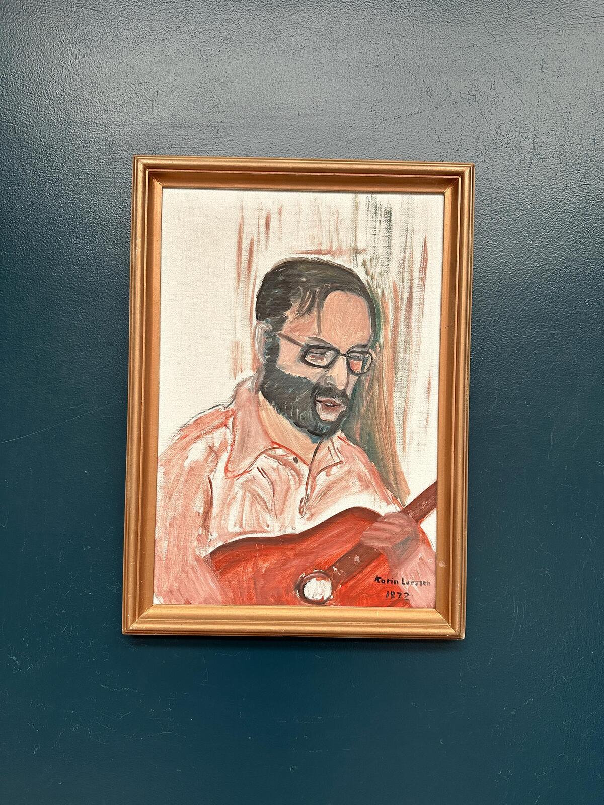 “Musician with Guitar” by Karin Larsson