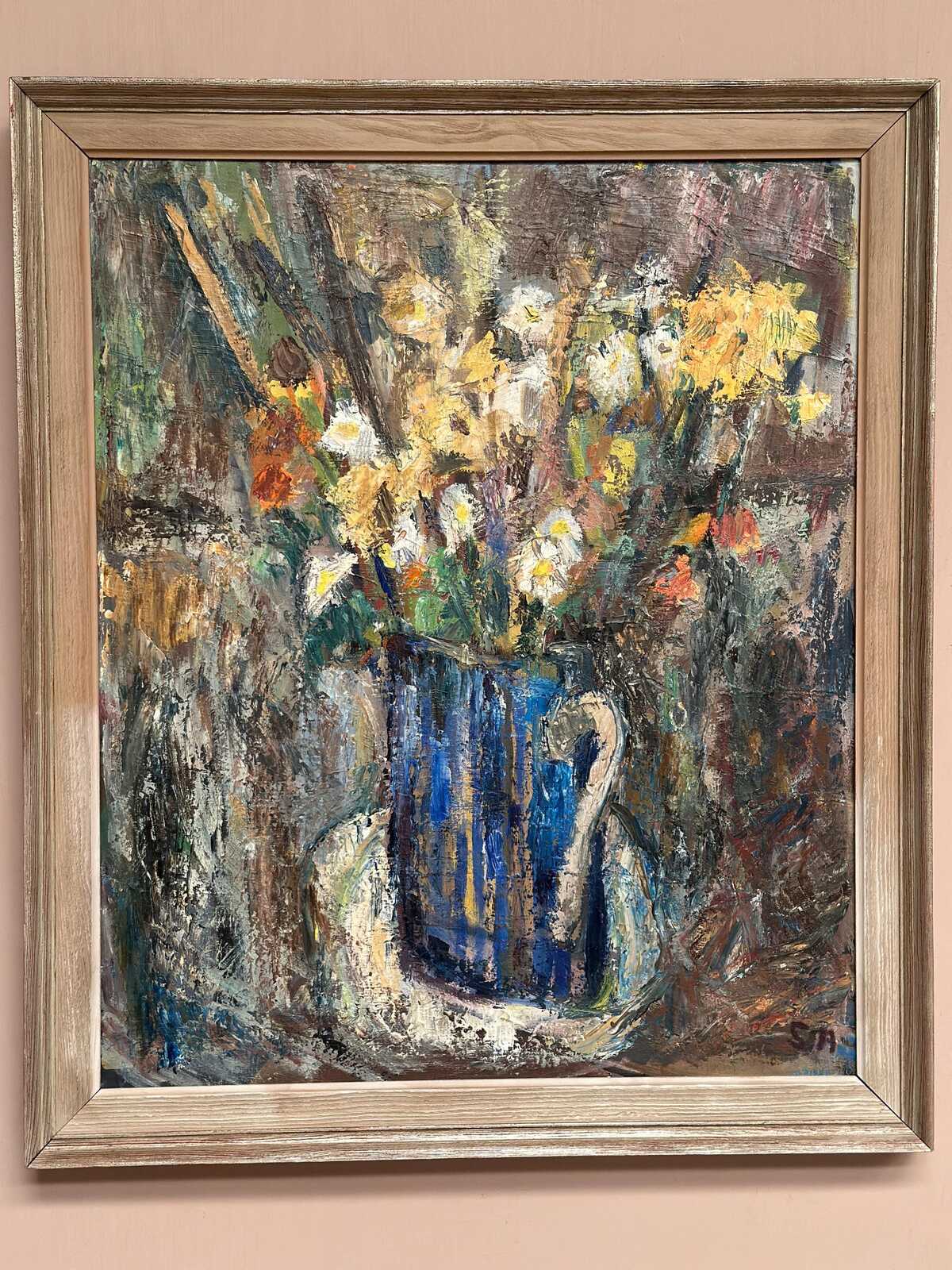 “Flowers in Blue Vase” by Sven Age