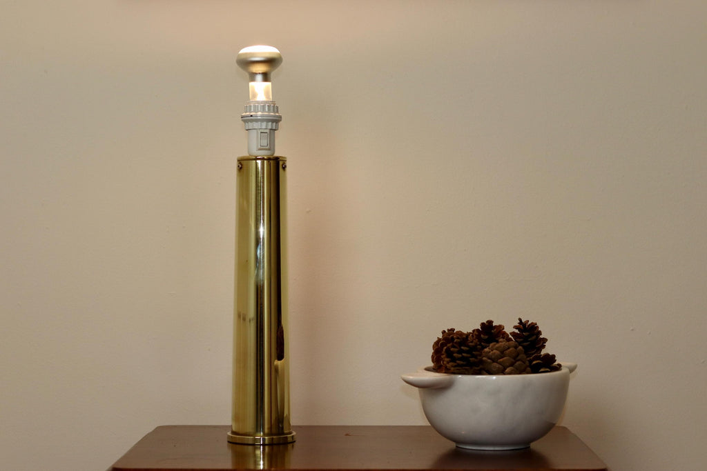 1960's Pair of Large Brass Table Lamps by IKEA Noah Ancienne
