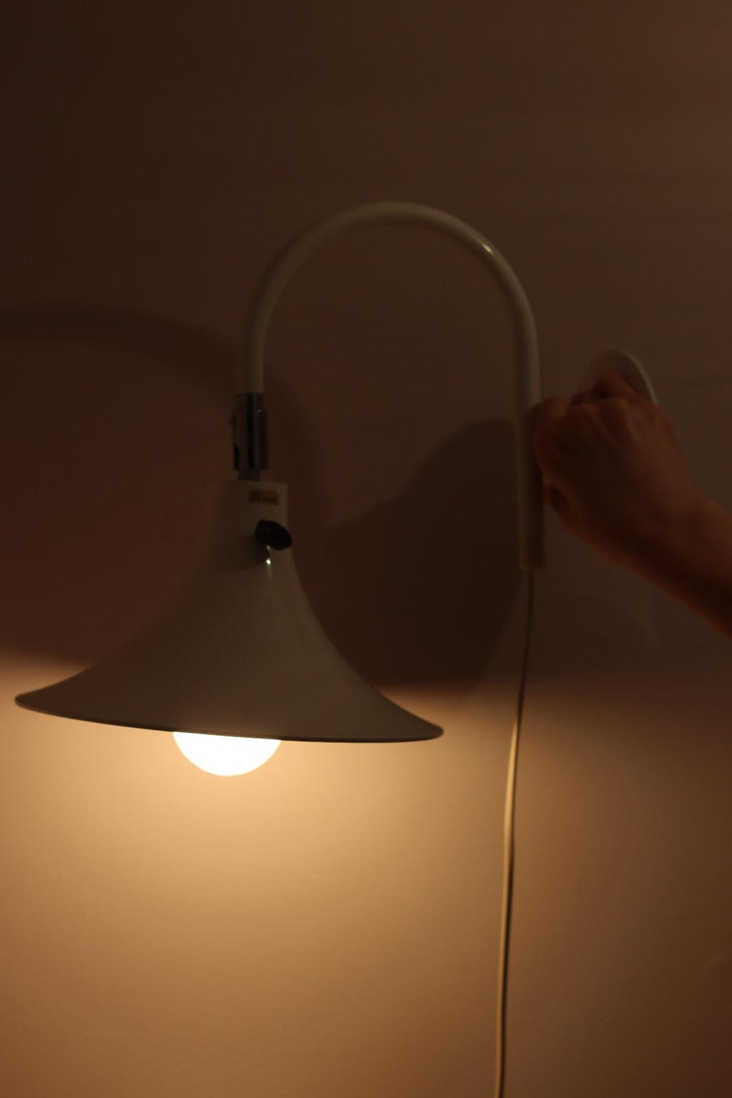 1960's Pair of Statement Trump Shape Lights in Brass, designed by Börje Claes for Norlett Elit. Noah Ancienne