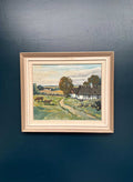 “Farms with Grazing Cows” by Hjalmar Lindblom
