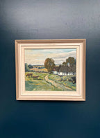 “Farms with Grazing Cows” by Hjalmar Lindblom