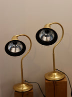 1970's Pair of Statement Lamps in Brass, designed by Jan Wickelgren for Aneta Noah Ancienne