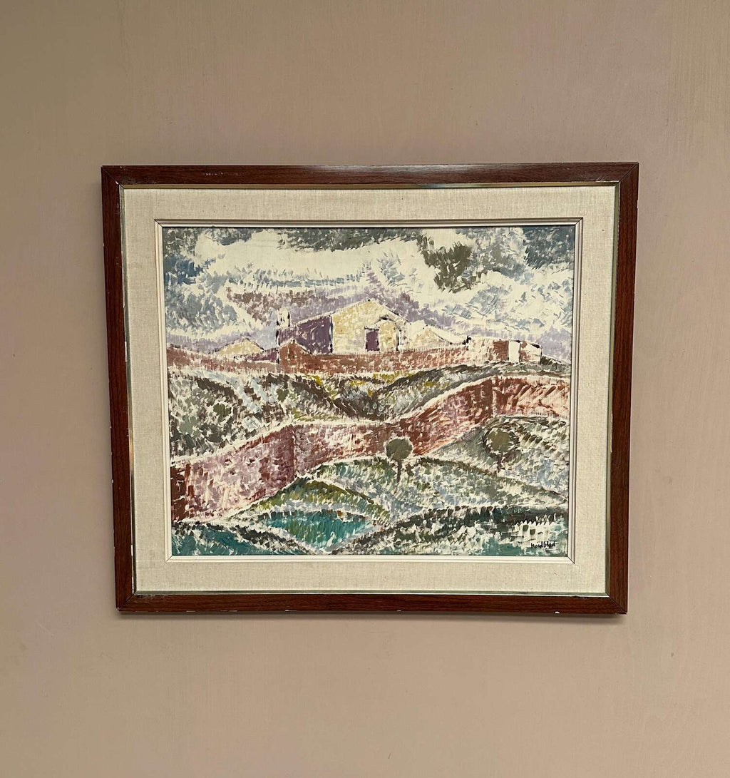 “Landscape with Buildings” by Gösta Nordblad