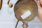 1990;s Pair of Vintage English Sconces with French Shades Noah Ancienne