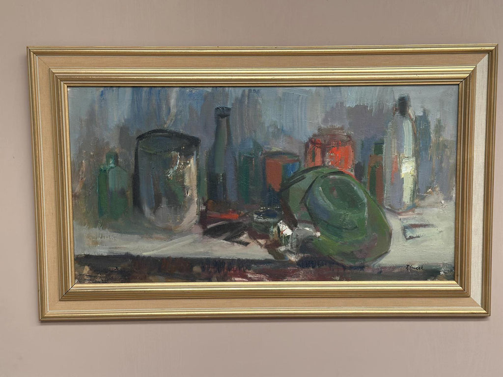 “Hat and Bottles ” by Jerzy Luczak
