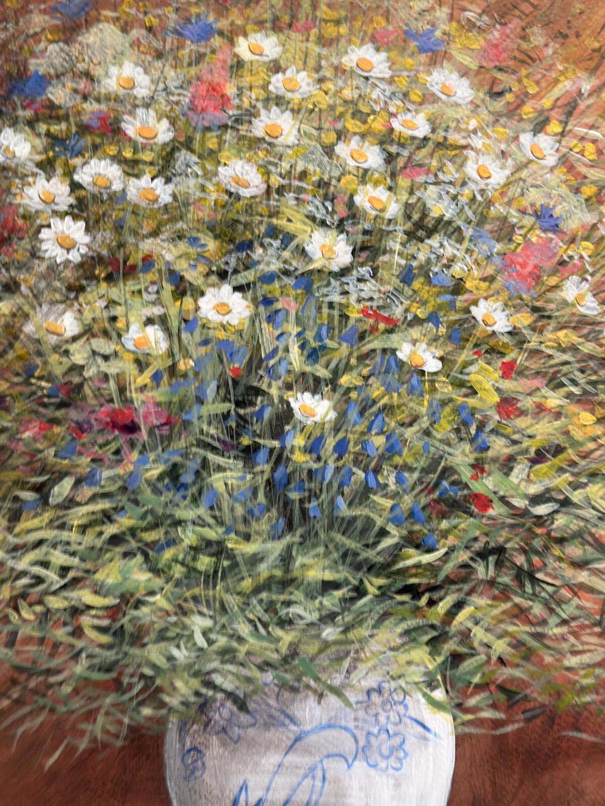 “Summer Flowers in a Pot” by Jan Rhodin (1938–2022)