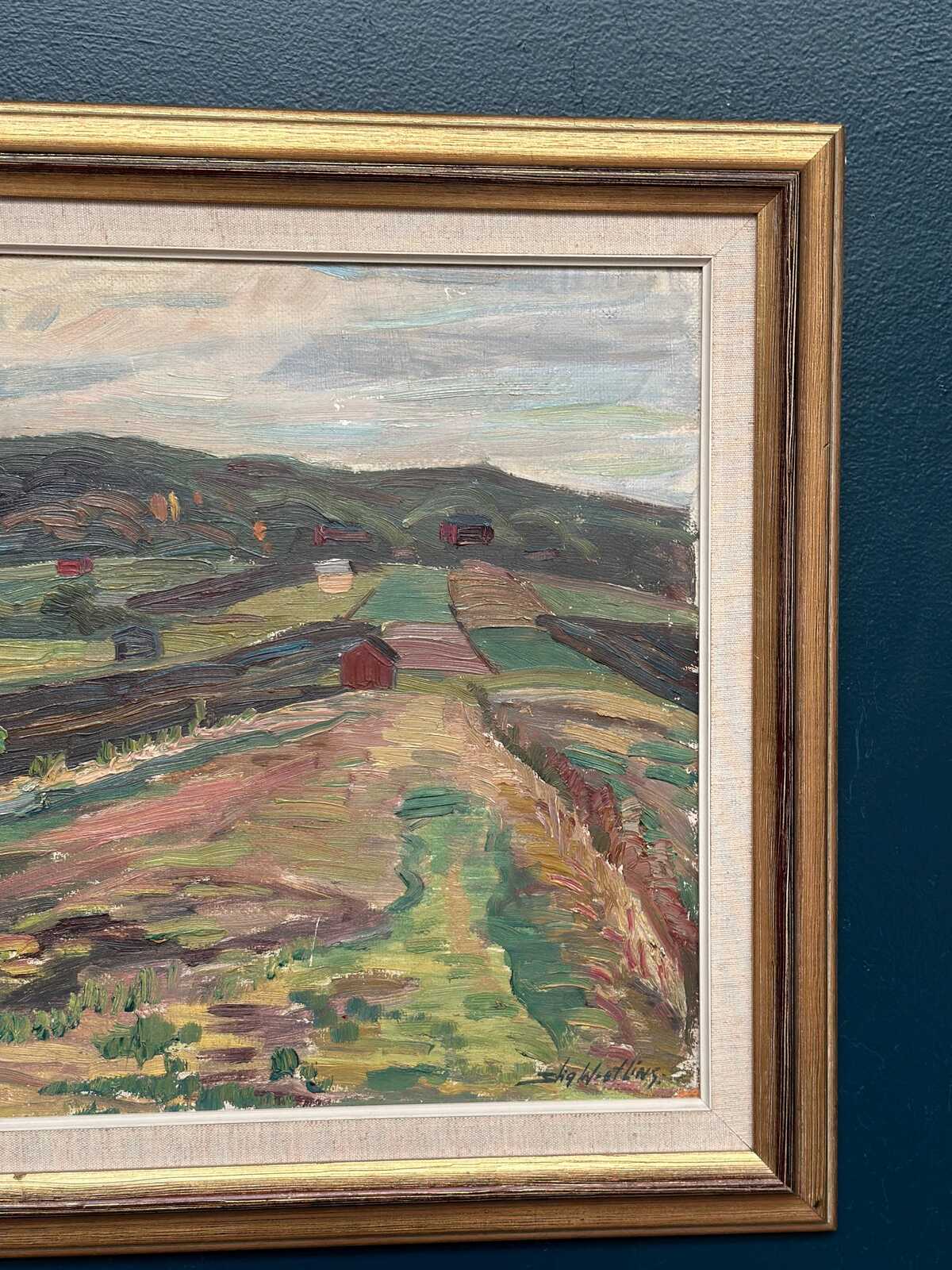 “Landscape with Huts” by Stig Westling