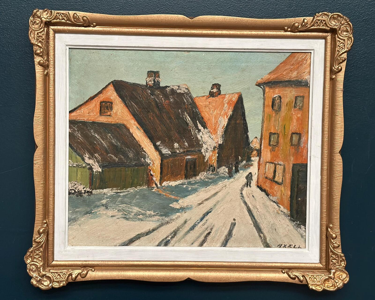 Townscape” by Harriet H. Axéll (b. 1938, Ljungby)