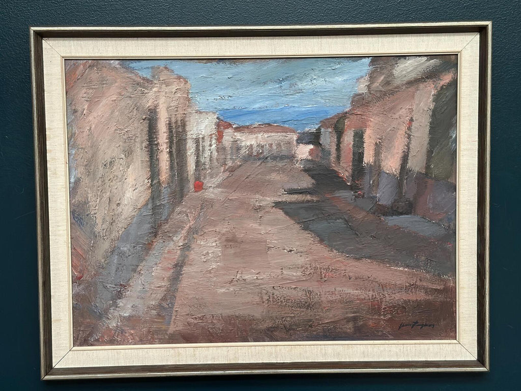 “Bygata med hus, Spanien” by Jean Ragnar