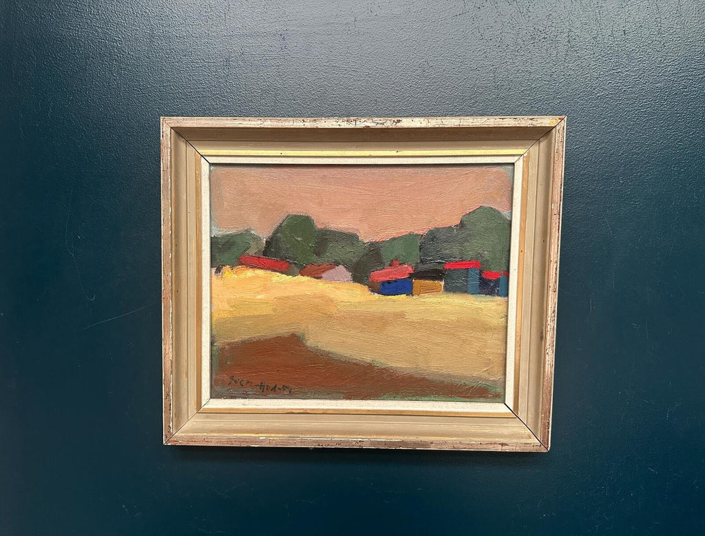 “Huts with Red Roofs” by Sven Andersson