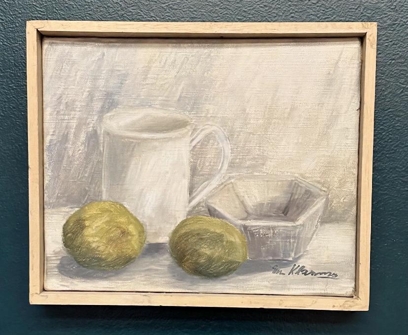 “Jug, Bowl and Fruits” by Main Klarmo‑Kärred