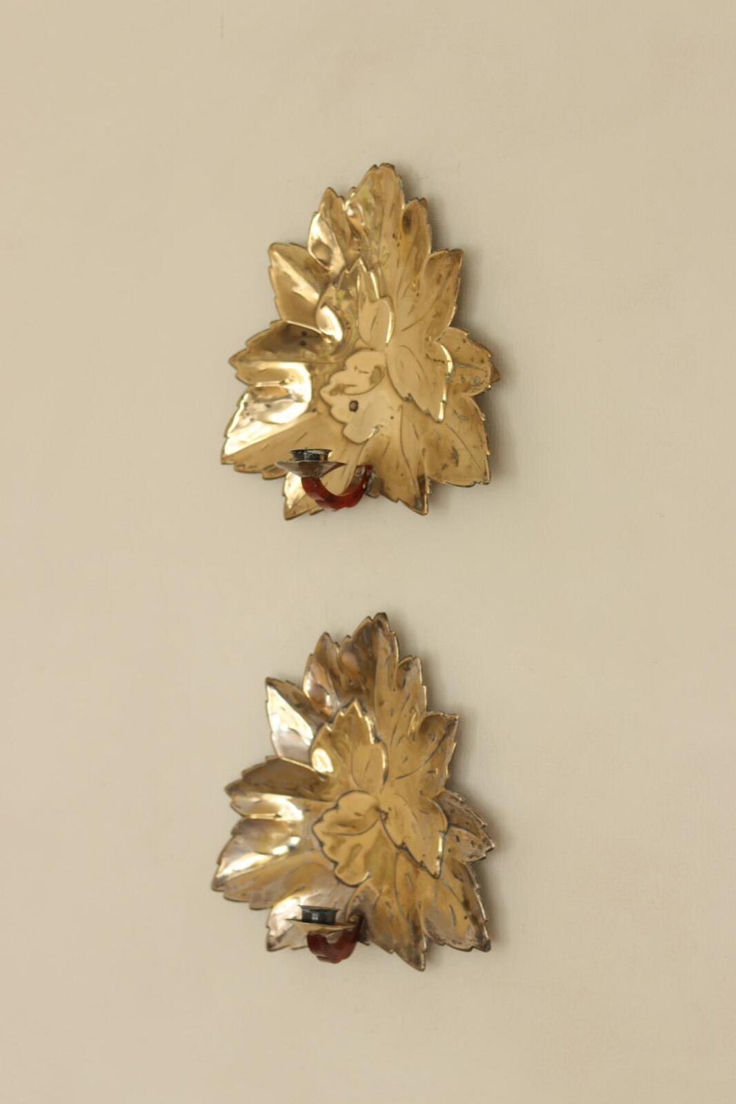 Pair Of Swedish Metal Sconces