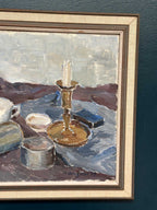 “Still Life with Candlestick” by M. Broquist