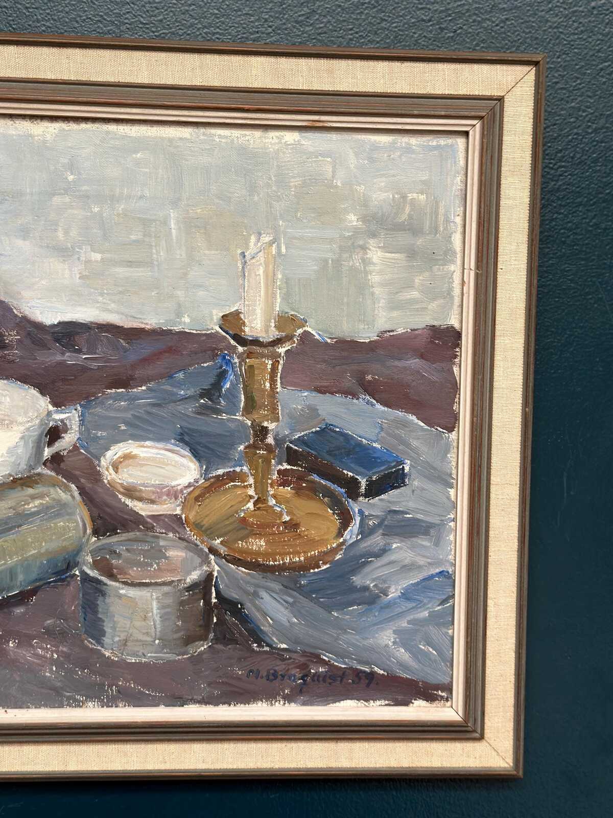 “Still Life with Candlestick” by M. Broquist