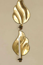 Pair Of Mid Century Swedish Brass Sconces