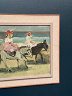 “Children on Donkeys at the Beach” by Tage Gavik