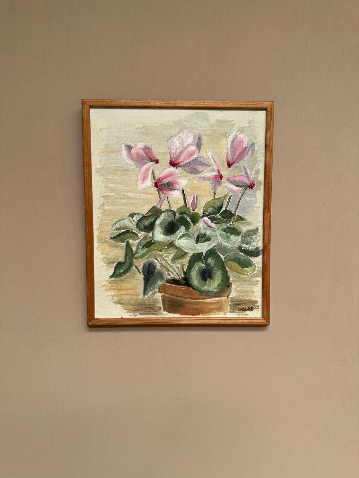 “Still Life with Pink Flowers ” by ADA
