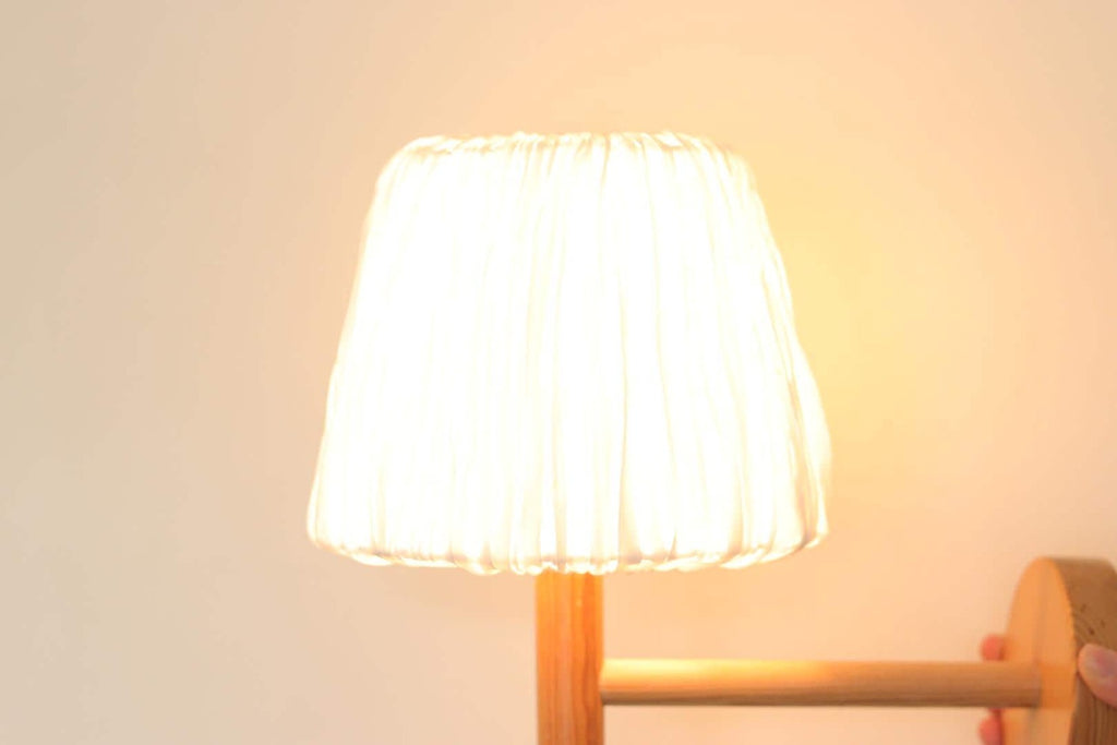 1970/80's Pair of Vintage Pine Wood Wall Lamps by Solbackens Svarveri Hyssna